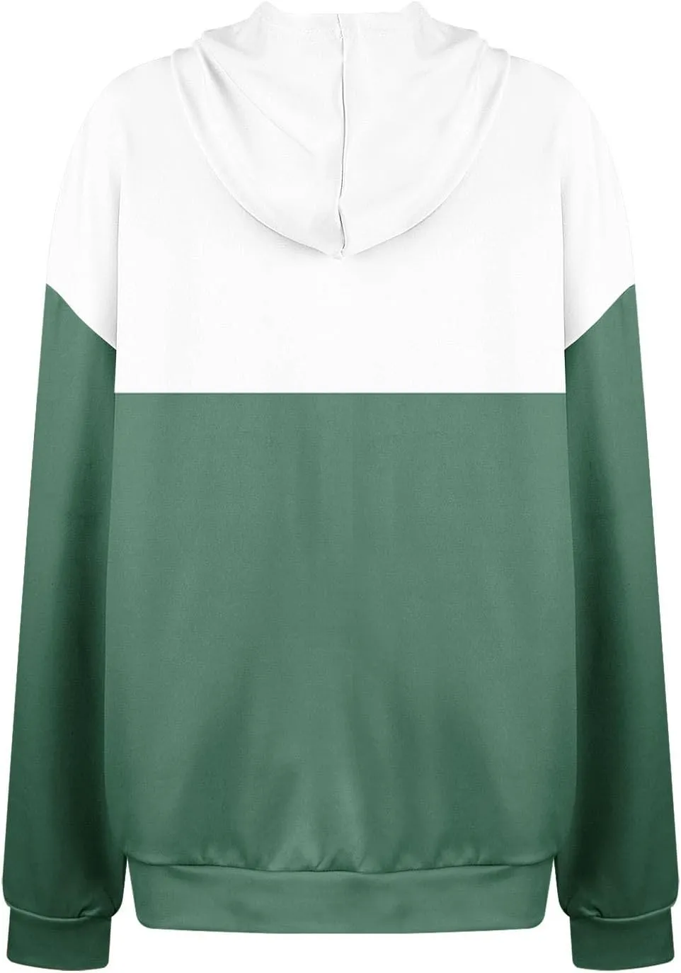 2024 Fall Hoodies for Women Drawstring Colorblock Long Sleeves Hooded Clothes Fashion Loose Fit Cozy Tops With Pocket