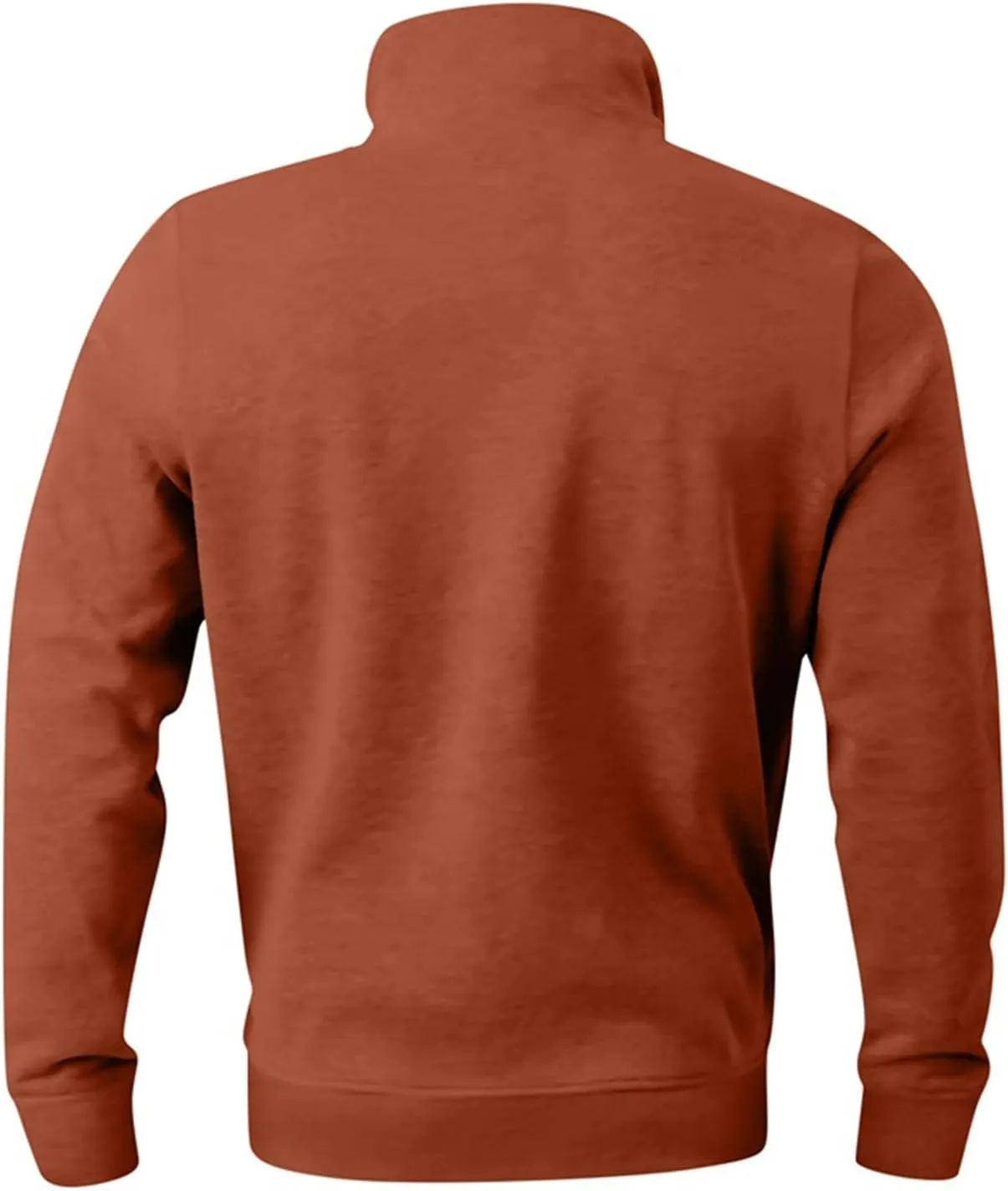 2024 Men's 3/4 Zip Pullover Long Sleeved Fashion Slim Fit Top High Collar Cotton Sweatshirt Lightweight Workout Shirt