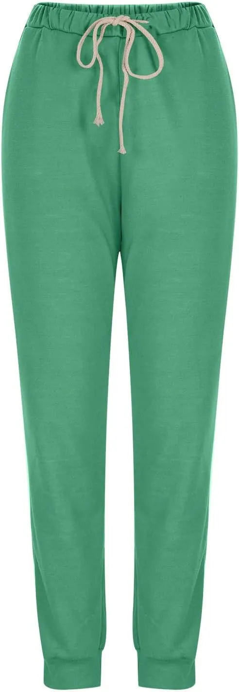 3 Pack Sherpa Lined Jogger Pants Women Winter Warm Drawstring Elastic Waist Sweatpants Plus Size Loungewear Bottoms