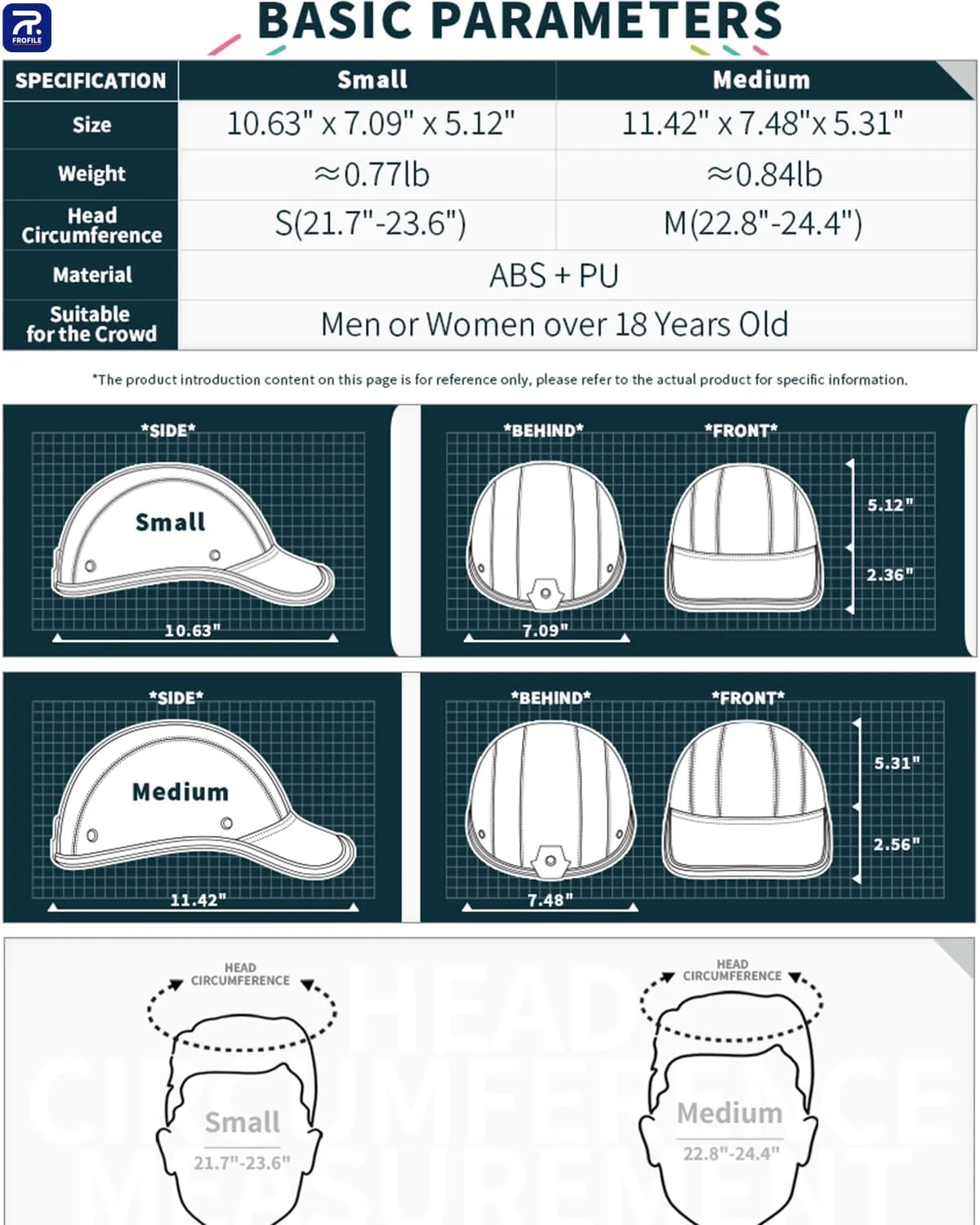 Adult Baseball Cap Helmet - Urban Style PU Retro Leather Hat for Golf, Low Profile Urban Commute Helmet for Men & Women