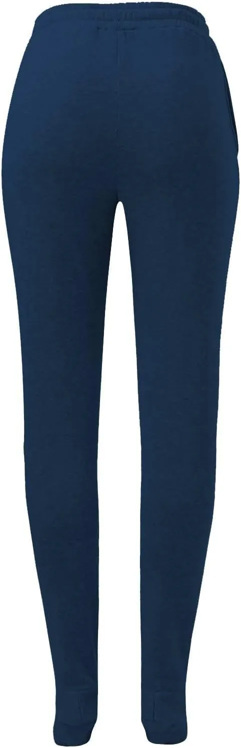 Adult Footed Sweatpants with Sherpa Fleece Lined Feet Soft and Warm Footing S-XXL