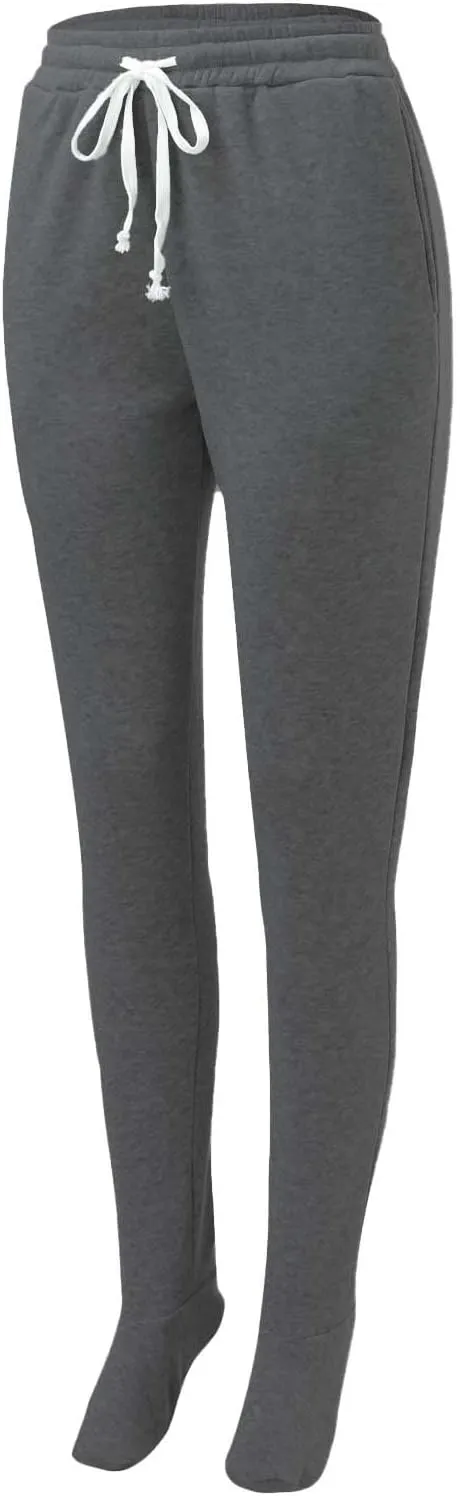 Adult Footed Sweatpants with Sherpa Fleece Lined Feet Soft and Warm Footing S-XXL
