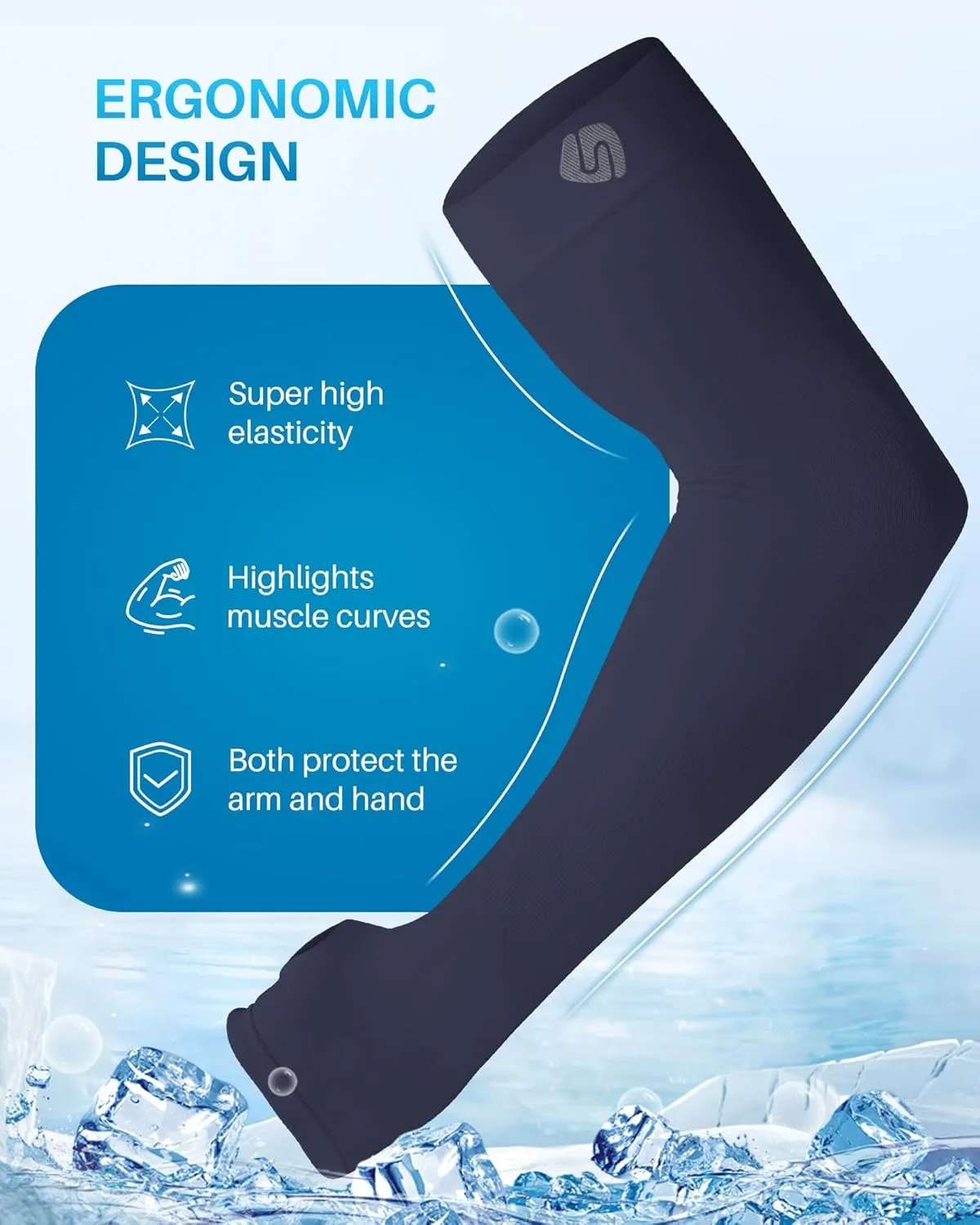 Arm Sleeves for Men Women UV Sun Protection Compression Arm Warmer Tattoo Cover Up, Sports Golf Cooling Sleeves