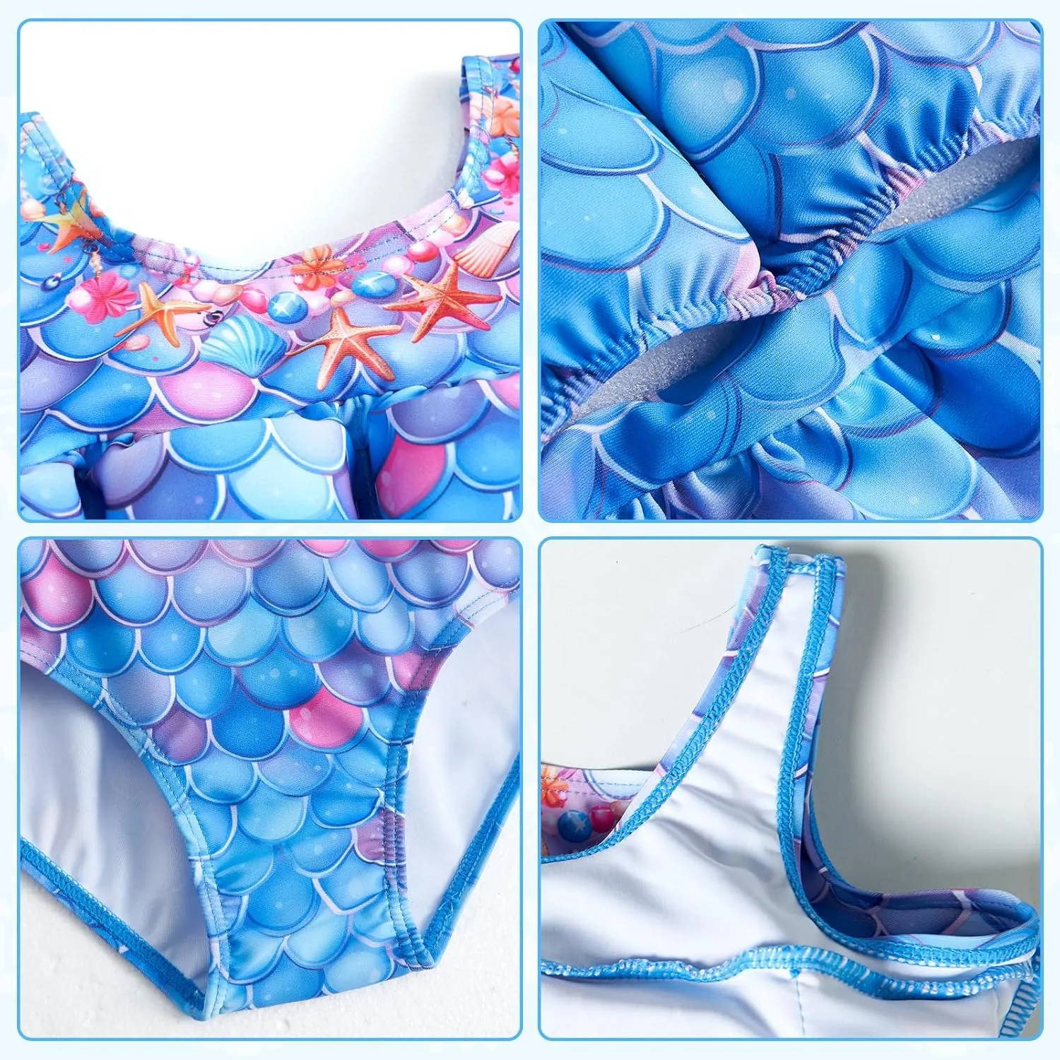 Baby Girls Swimsuit with Floatation Toddler One Piece Swimsuits Kids Swim Vest Swimwear Float Suit