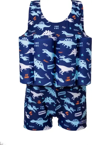 Baby Kids Floatation Suit Float One-Piece Swimwear Buoyancy for Girls Boys 1-10Years