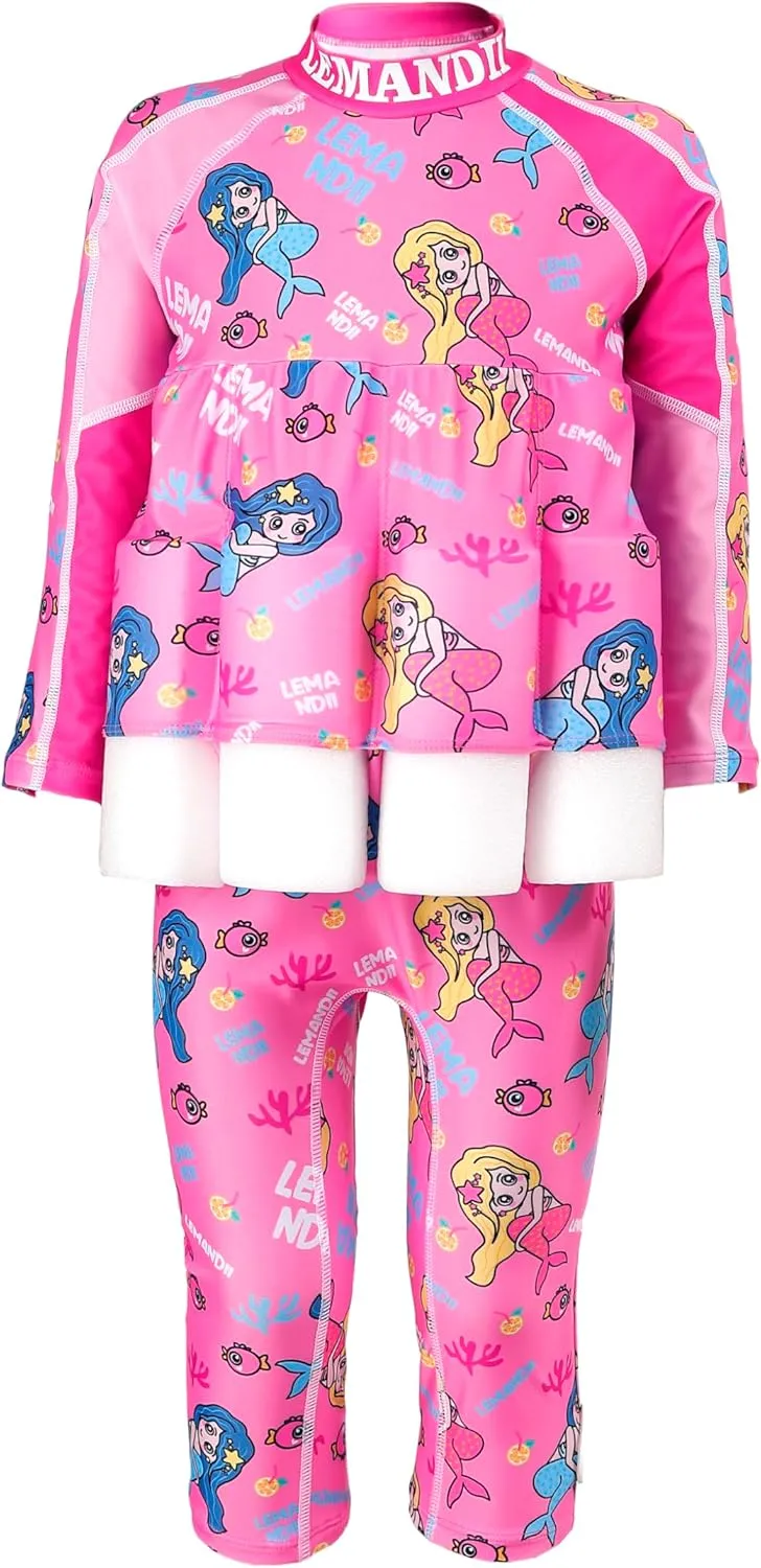 Baby Kids Floatation Suit Float One-Piece Swimwear Buoyancy for Girls Boys 1-10Years