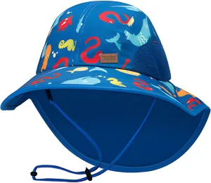 Baby Sun Hats Boys Girls Summer UPF 50  Sun Protection Toddler Beach Hat Neck Flap Kid Cap with Wide Brim