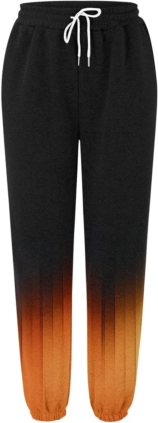 Baggy Velour Sweatpants for Women Pants Workout High Waisted Yoga Pants with Pockets Joggers Pants Baggy Y2k Trendy