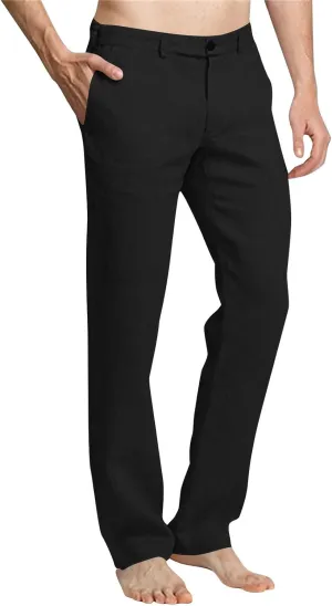 Black Loose Fit Trousers Pants for Man Fall Summer Elegant Happy Straight Leg Elastic Waist Basic Long Leg Trousers Pants Man 2025 Clothing Y2K XXL