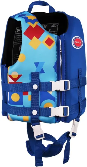Boglia Kids Swim Vest Toddler Float Jacket Swimming Aid for Boys and Girls,Children Float Swimsuit with Adjustable Safety Strap for Age 2-9 Years/22-50Lbs