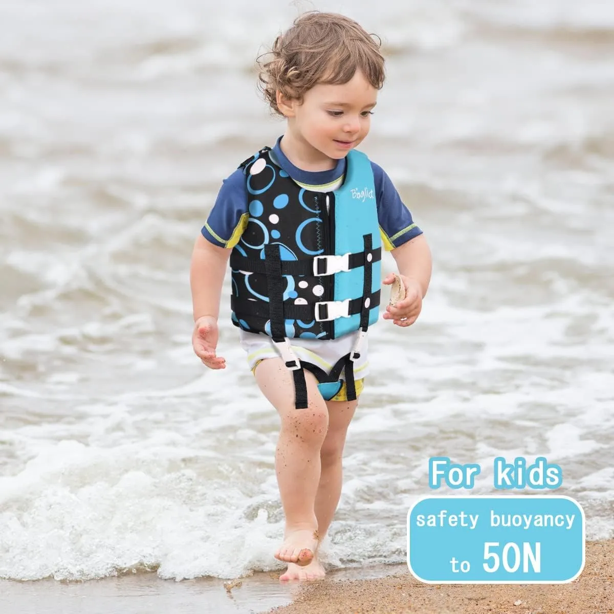 Boglia Toddler Swim Vests Jackets for Kids 20-30/30-50/50-90 Lbs 2 3 4 5 6 7 8 9yrs Infant Flaotie Boys Girls Pool Vest Neoprene Swimming Body Glove Float Vest PFD Learn to Swim