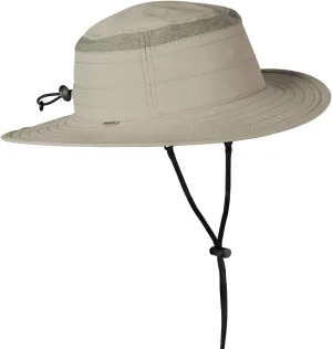 Broner Mens Supplex Big Brim Hat with Detachable Chincord