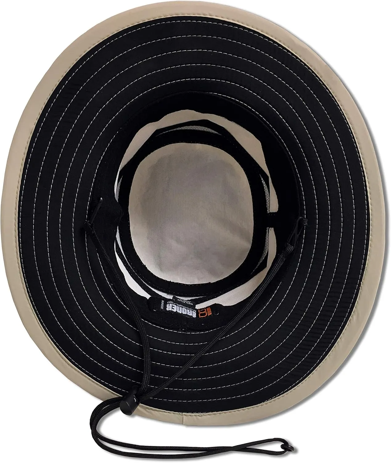 Broner Mens Supplex Big Brim Hat with Detachable Chincord
