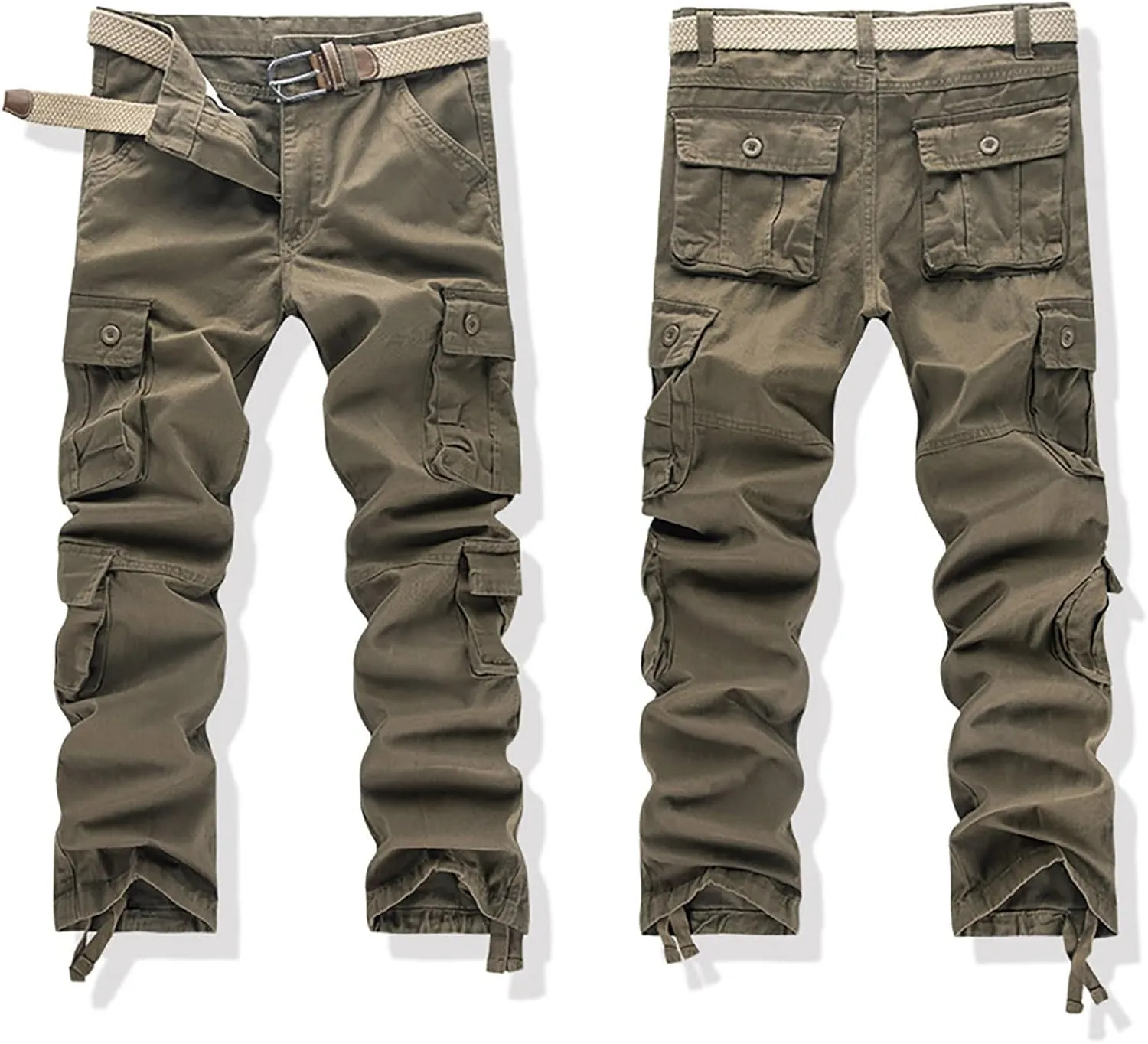 Cargo Pants for Men Relaxed Fit Camo Sweatpants with 8 Pockets Military Army Combat Hiking Pant Baggy Casual Trousers