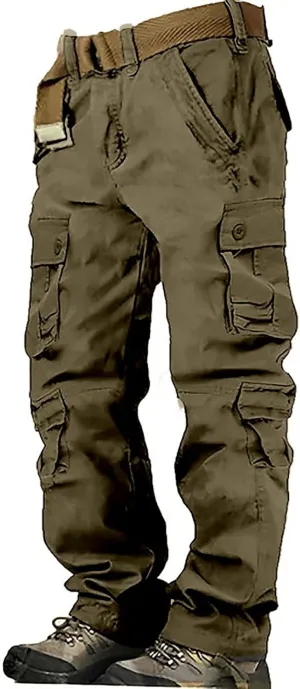 Cargo Pants for Men Relaxed Fit Camo Sweatpants with 8 Pockets Military Army Combat Hiking Pant Baggy Casual Trousers