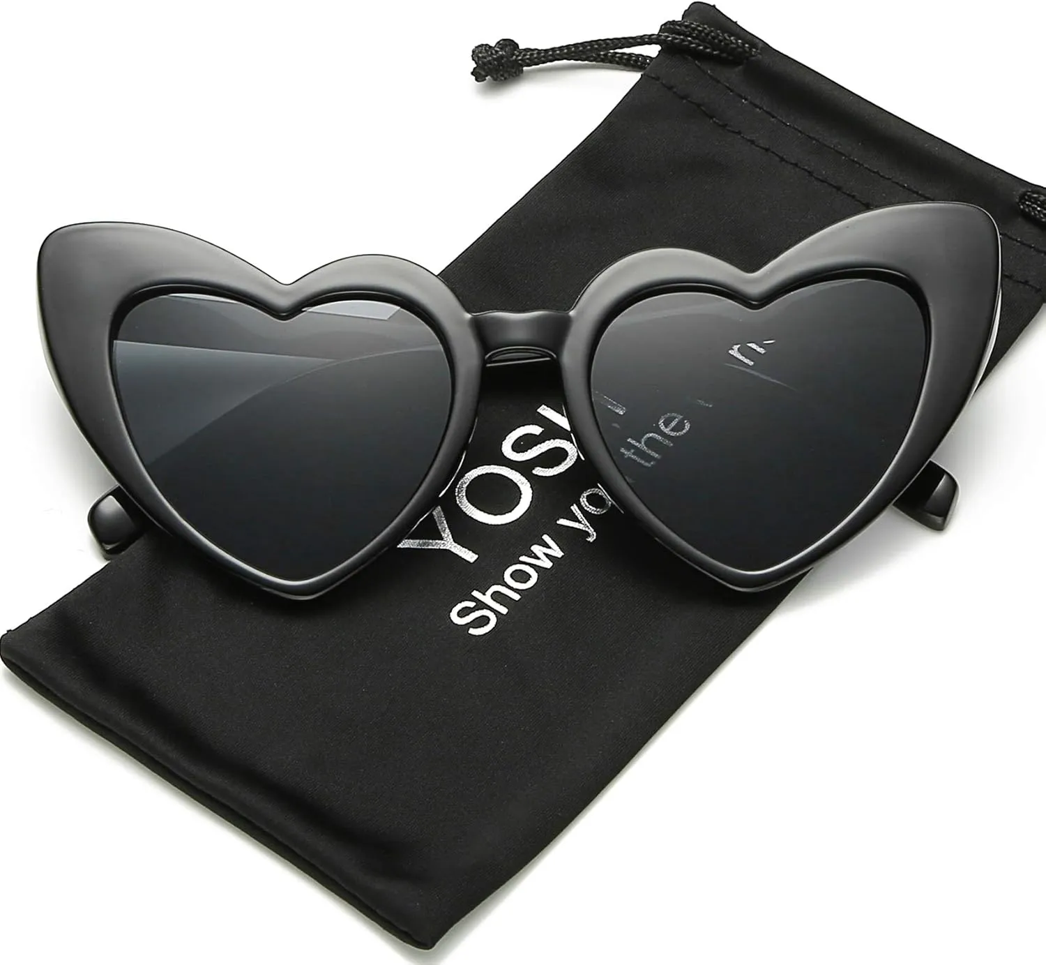 Clout Goggle Heart Sunglasses Vintage Cat Eye Mod Style Retro Kurt Cobain Glasses
