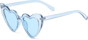 Clout Goggle Heart Sunglasses Vintage Cat Eye Mod Style Retro Kurt Cobain Glasses
