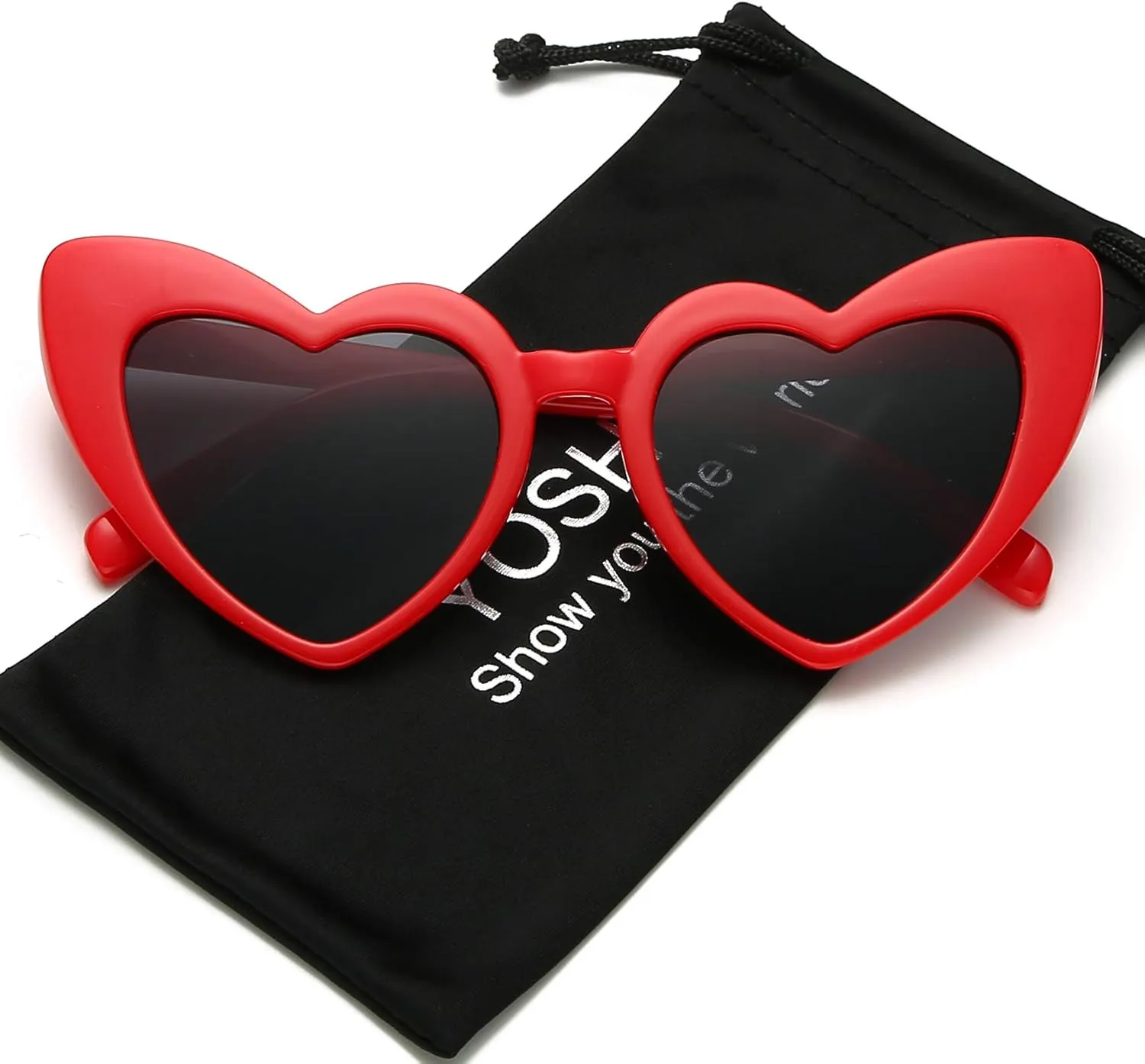 Clout Goggle Heart Sunglasses Vintage Cat Eye Mod Style Retro Kurt Cobain Glasses