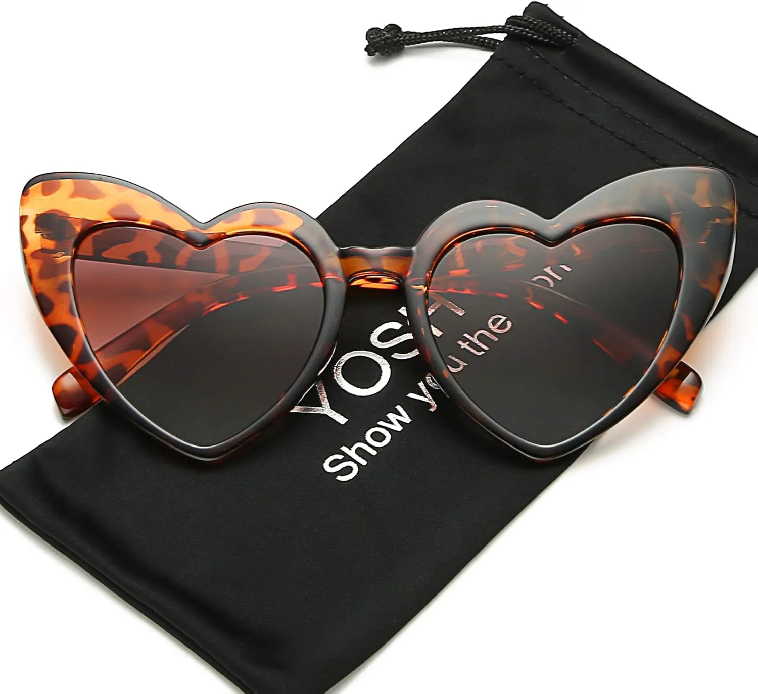 Clout Goggle Heart Sunglasses Vintage Cat Eye Mod Style Retro Kurt Cobain Glasses