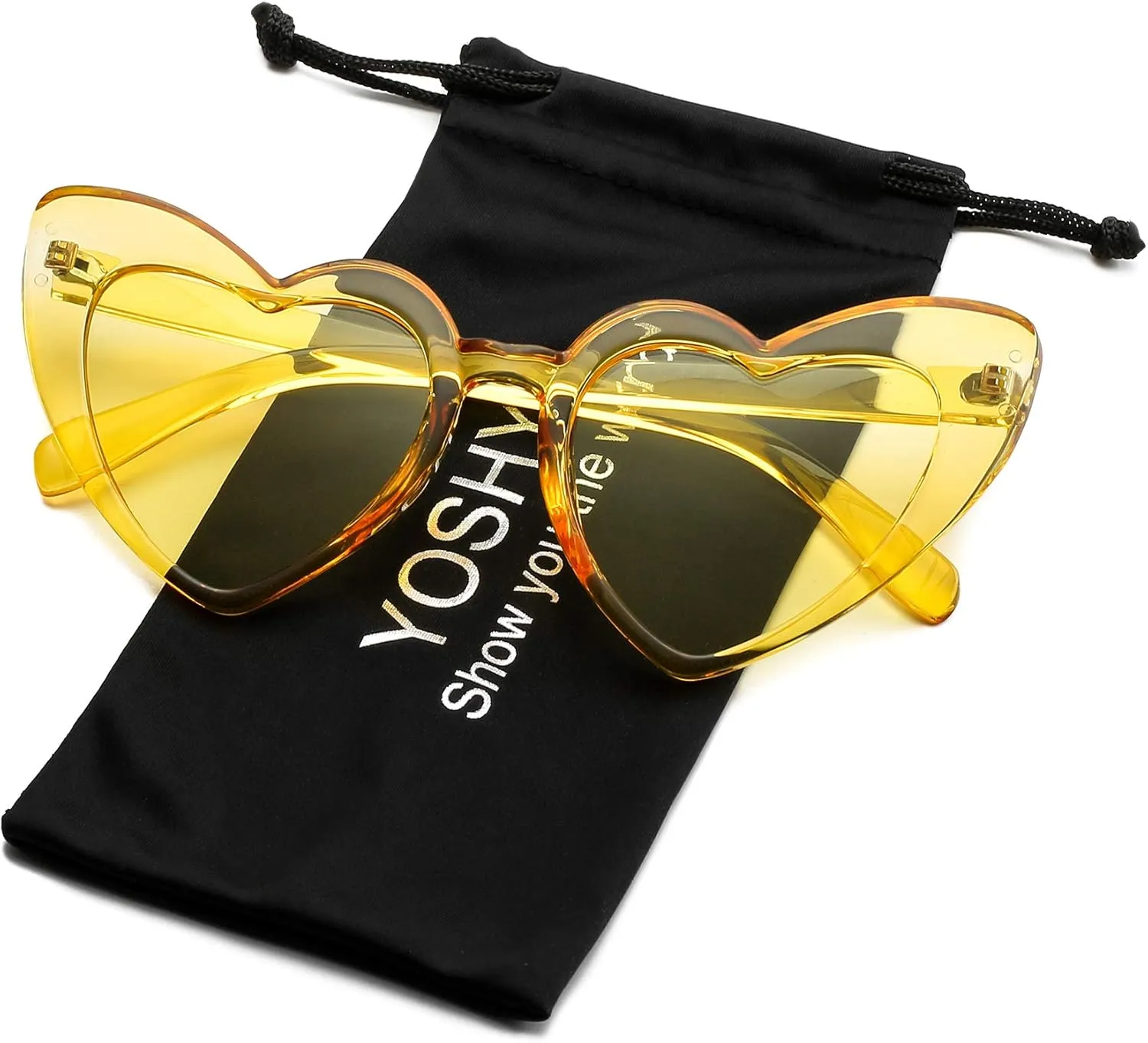 Clout Goggle Heart Sunglasses Vintage Cat Eye Mod Style Retro Kurt Cobain Glasses