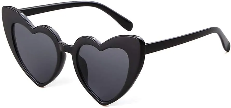 Clout Heart Shaped Sunglasses Goggles Vintage Cat Eye Mod Style Retro Kurt Cobain Glasses