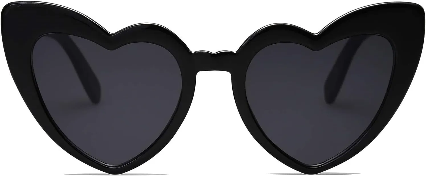 Clout Heart Shaped Sunglasses Goggles Vintage Cat Eye Mod Style Retro Kurt Cobain Glasses