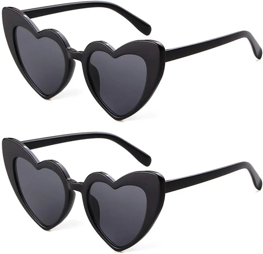 Clout Heart Shaped Sunglasses Goggles Vintage Cat Eye Mod Style Retro Kurt Cobain Glasses