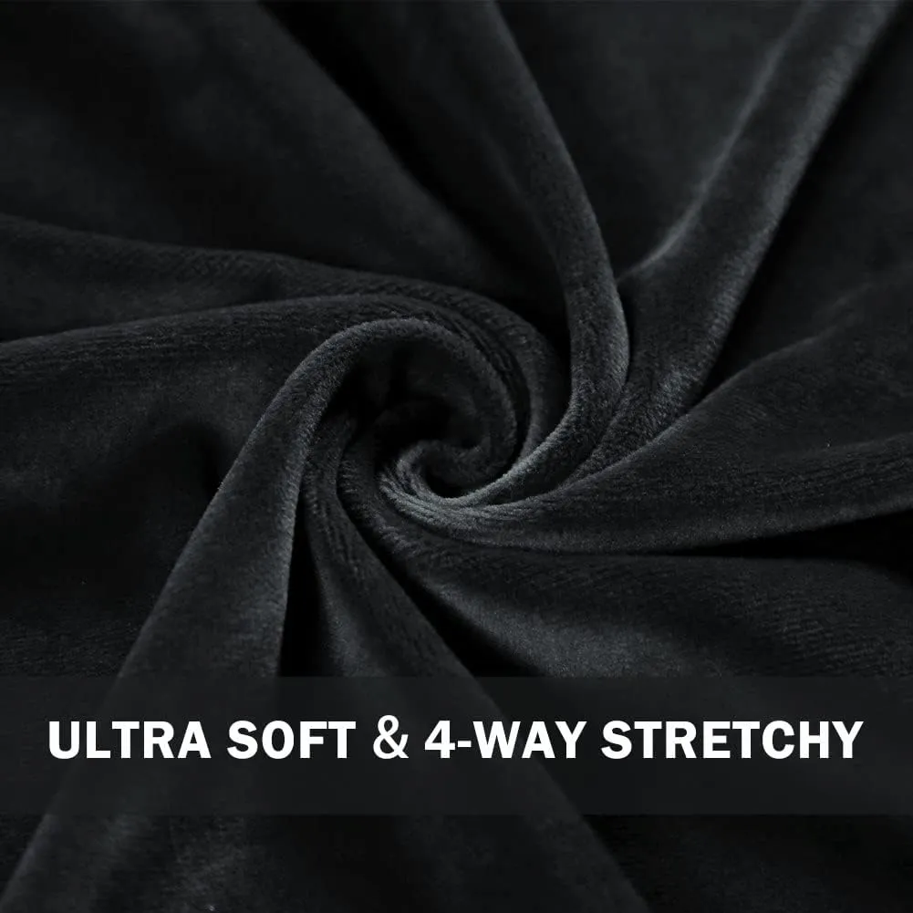 COZZYON Women Velour Leggings, High Waist Soft Leggings Warm Winter Velour Yoga Pants