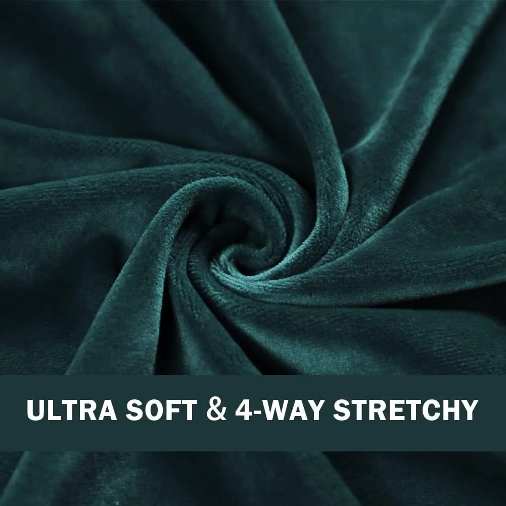 COZZYON Women Velour Leggings, High Waist Soft Leggings Warm Winter Velour Yoga Pants