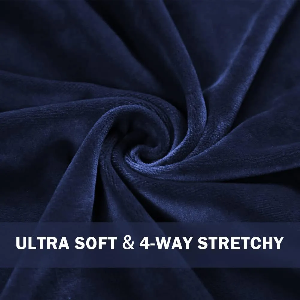 COZZYON Women Velour Leggings, High Waist Soft Leggings Warm Winter Velour Yoga Pants