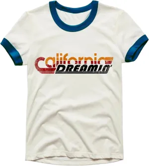 Design Ringer Retro Vintage Look Cotton T Shirt for Men and Women - Unique Design Urban Streetwear Fashion Tee Unisex