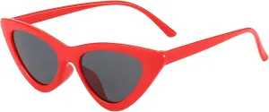 Dollger Cat Eye Sunglasses Vintage Retro Plastic Frame Cateye Sunglasses for Women