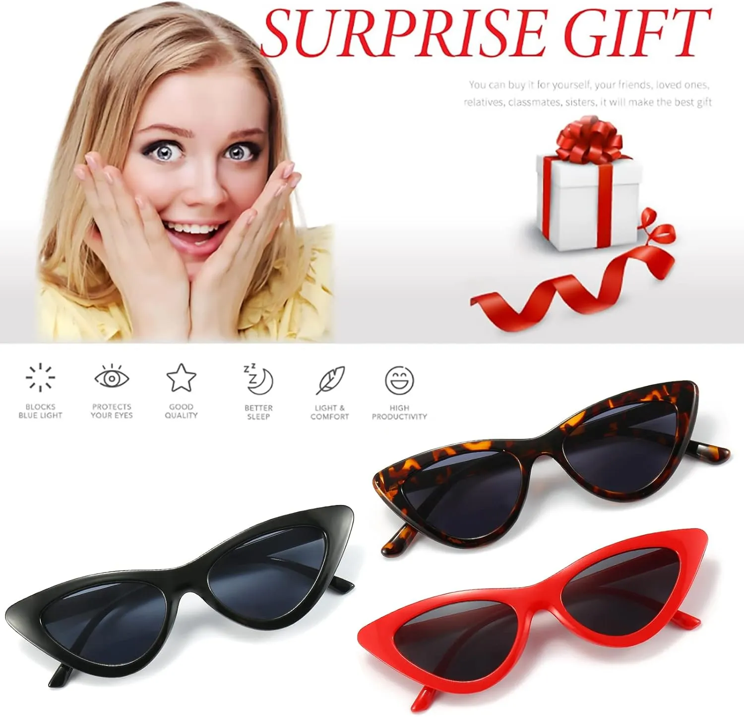 Dollger Cat Eye Sunglasses Vintage Retro Plastic Frame Cateye Sunglasses for Women