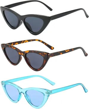 Dollger Cat Eye Sunglasses Vintage Retro Plastic Frame Cateye Sunglasses for Women