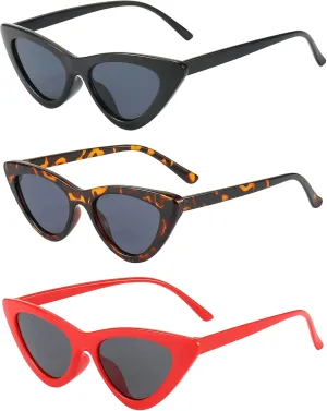Dollger Cat Eye Sunglasses Vintage Retro Plastic Frame Cateye Sunglasses for Women