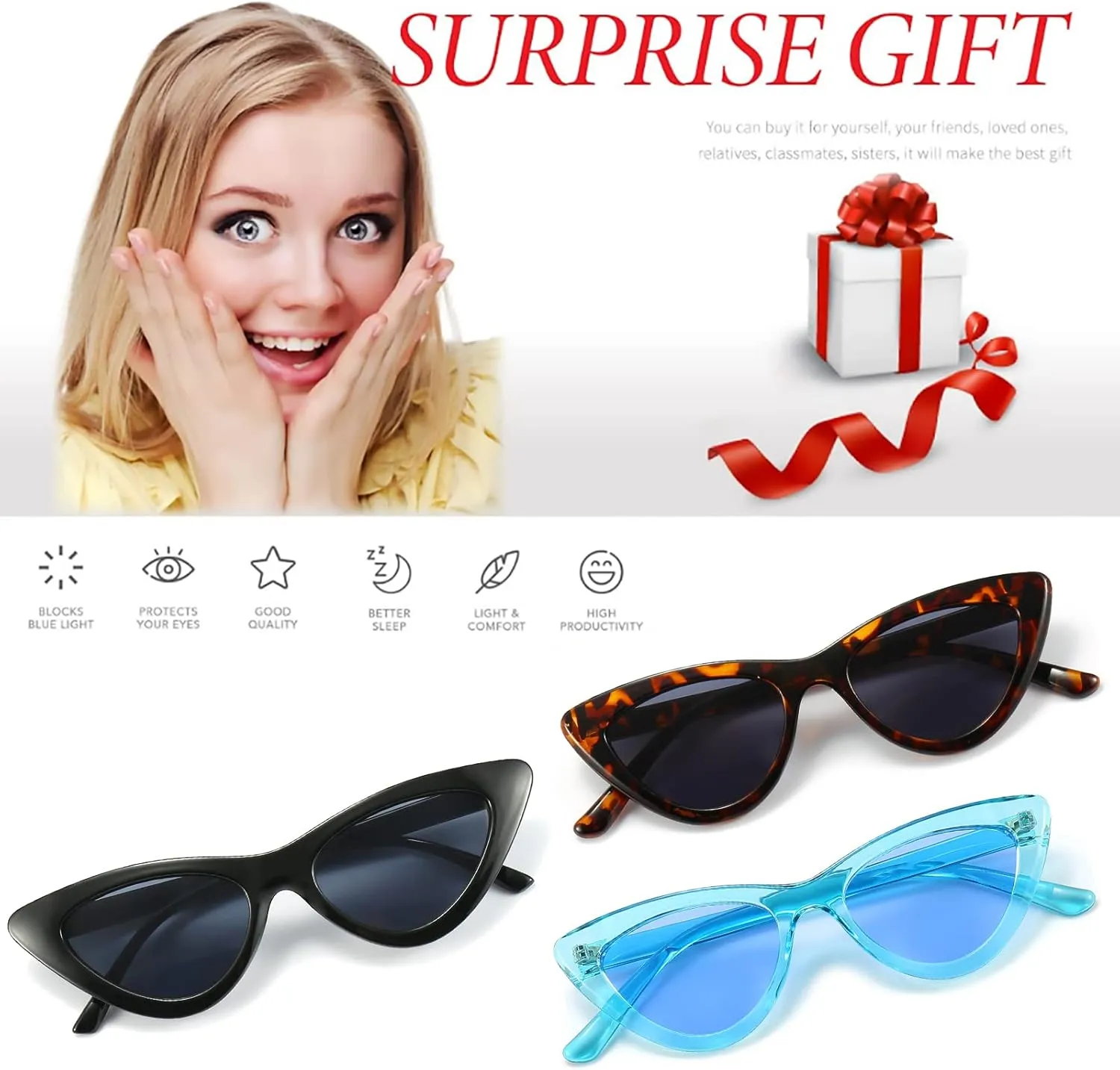 Dollger Cat Eye Sunglasses Vintage Retro Plastic Frame Cateye Sunglasses for Women
