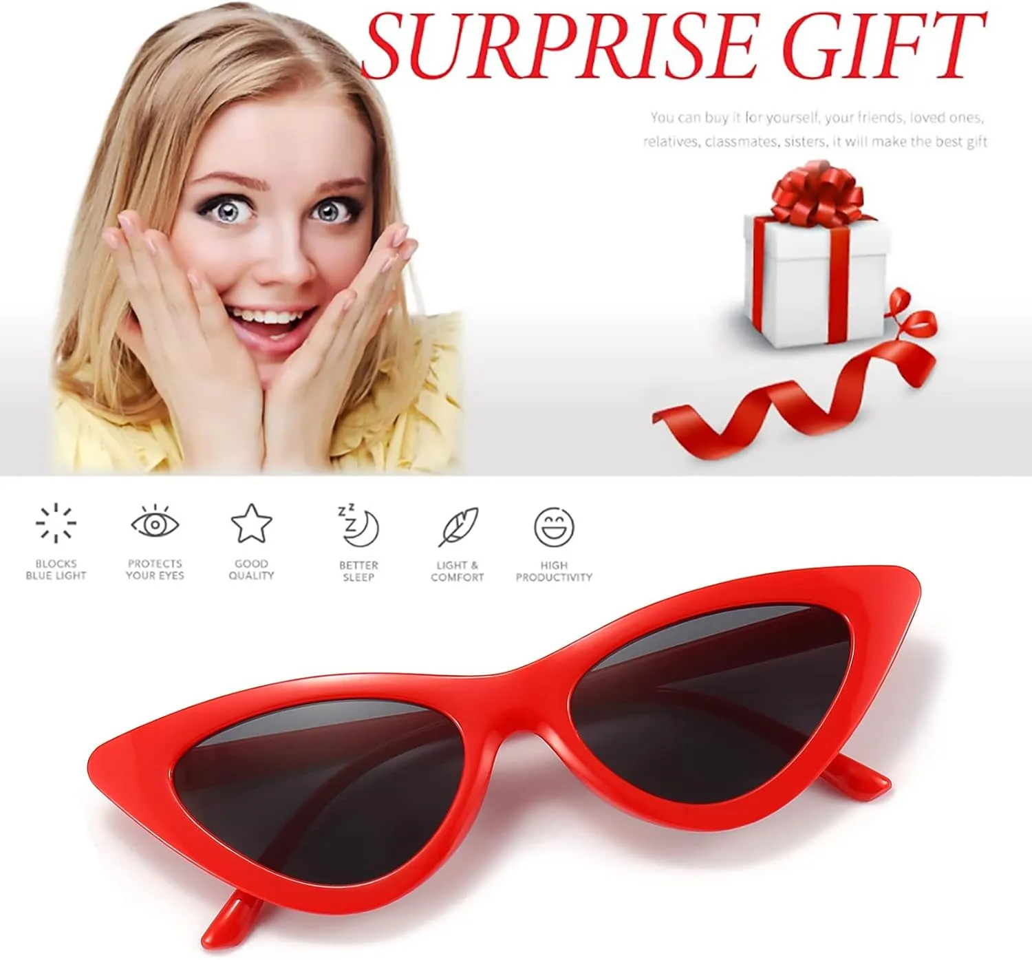 Dollger Cat Eye Sunglasses Vintage Retro Plastic Frame Cateye Sunglasses for Women