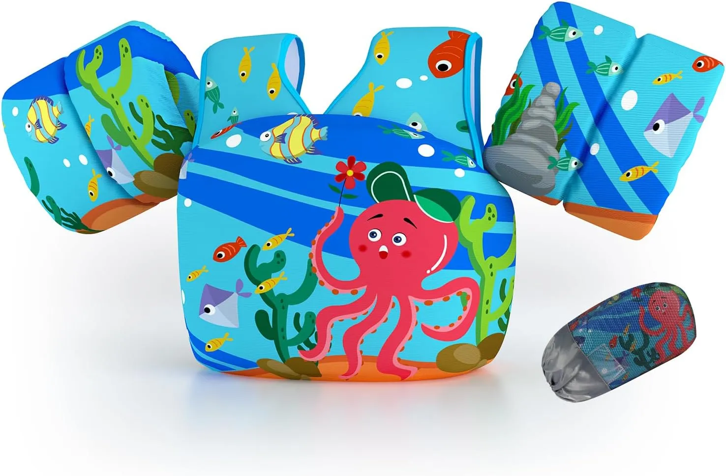 DOOHALO Kids Swim Floats for 28-70 Pounds Kid Arm Shoulder Float Vest Fit for 2-8 Years Older Boys Girls Toddler Baby Children