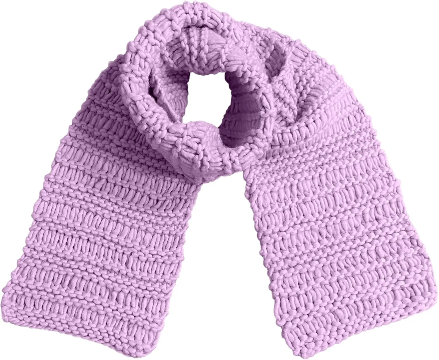 Eiram Hand Knit Scarf 100% Merino Wool Scarf Women Merino Wool Scarf Men Thick Wool Scarf Men's Winter Scarf Women Wool Scarf