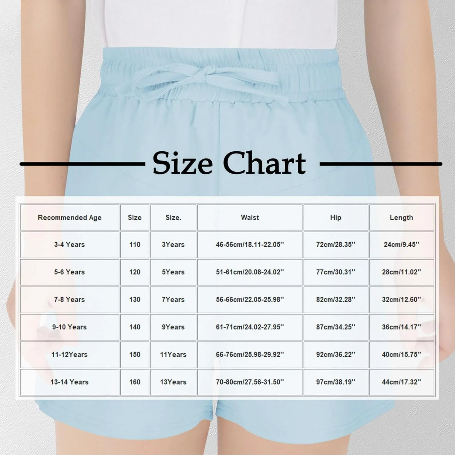 Girls Summer Shorts Casual Kids Wide Leg Cotton Linen Boho Beach Shorts Teens High Waisted Paperbag Drawstring Pants