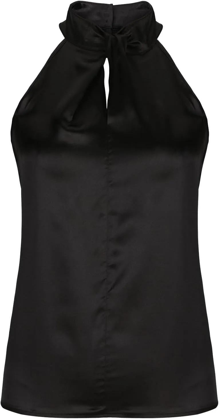 Halter Sleeveless Tops for Women Trendy 2025 Lightweight Blouse Elegant Sleeveless Casual Loose Summer Outings Tanks
