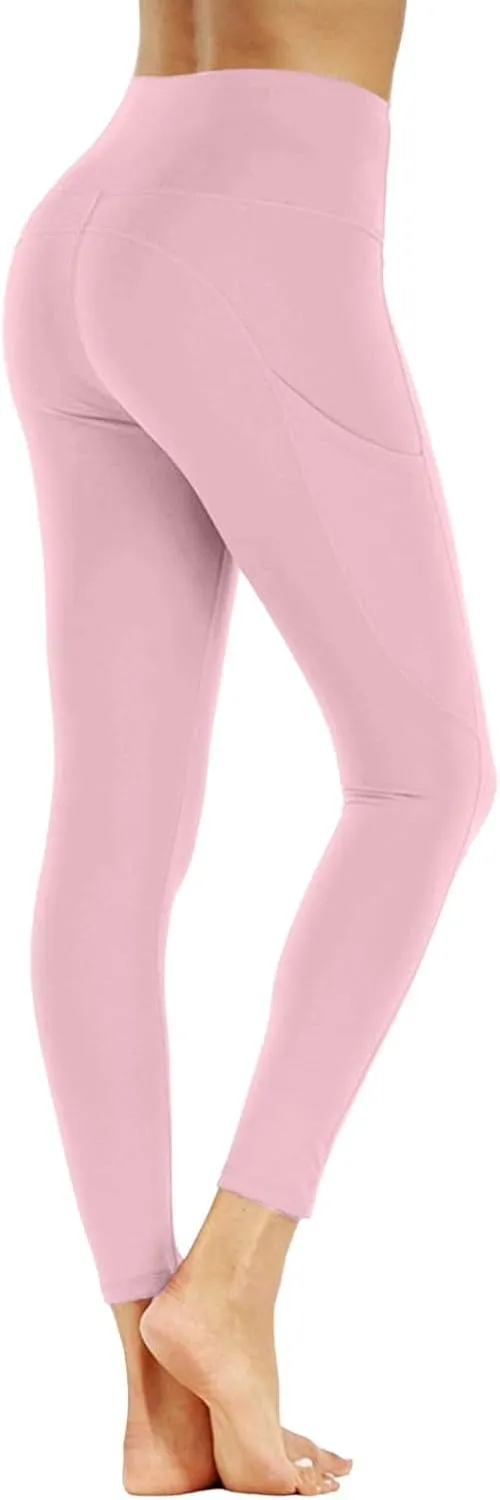 High-Waisted Waist Trainer Ankle-Hugging Pocket Yoga Pants for Women Shapewear Workout Pants with Built-in