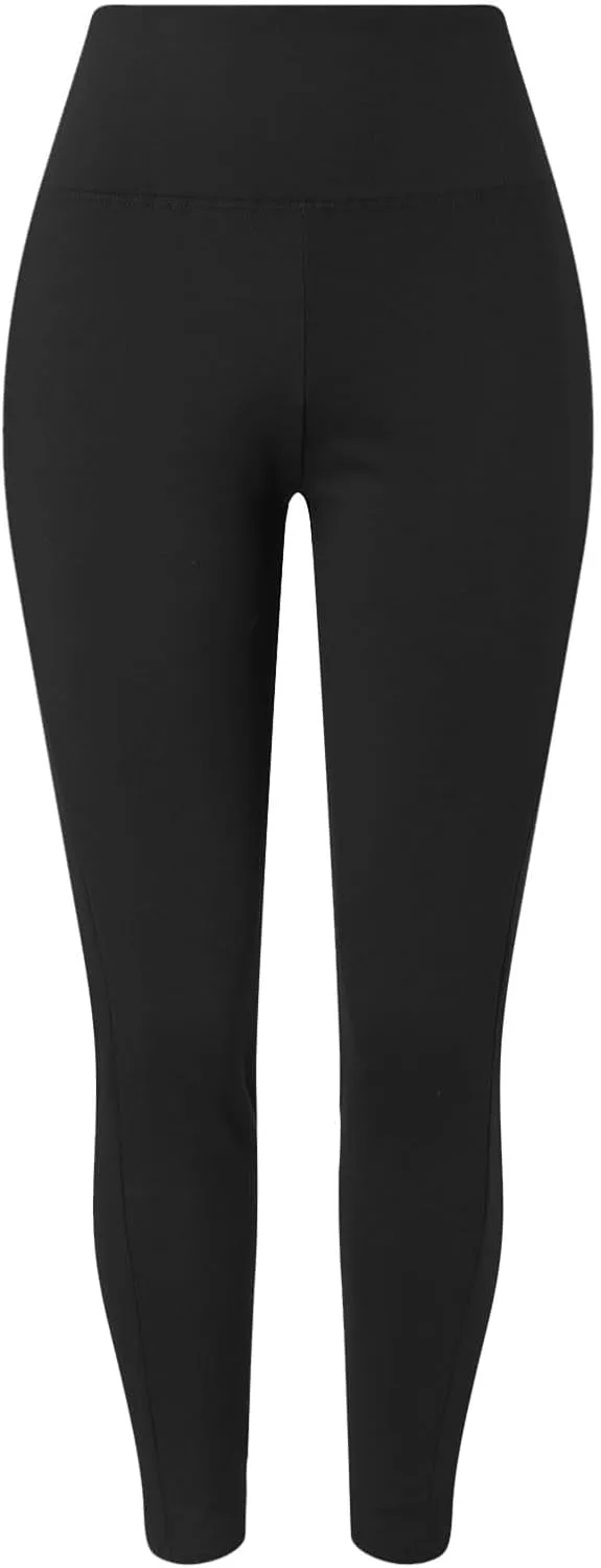 High-Waisted Waist Trainer Ankle-Hugging Pocket Yoga Pants for Women Shapewear Workout Pants with Built-in