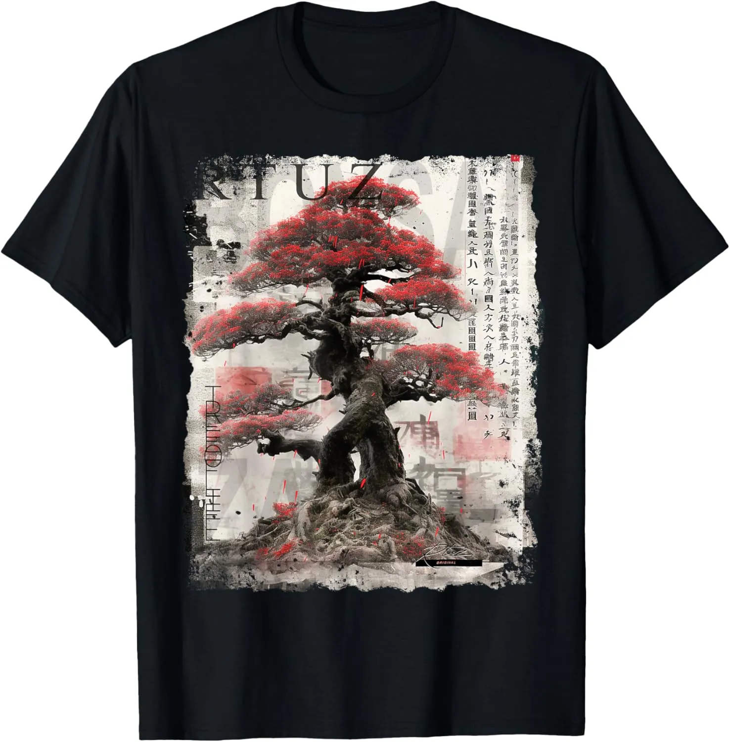 Hip Hop Y2K Vintage Hipster Edgy Urban Streetwear Bonsai T-Shirt