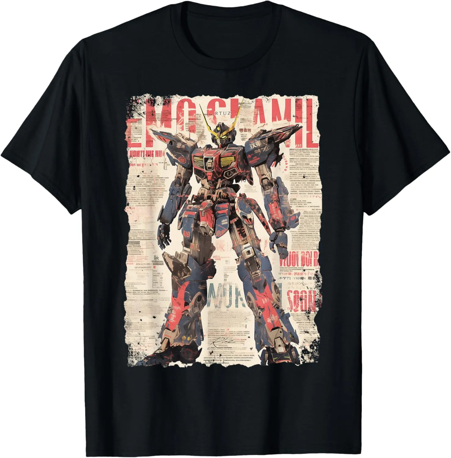 Hip Hop Y2K Vintage Hipster Edgy Urban Streetwear Robot T-Shirt