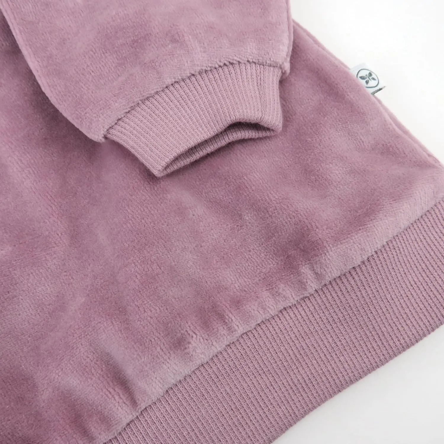 HONESTBABY Velour Pullover Hoodie and Zip Front Sweatshirt and Jogger Sweatpants Set