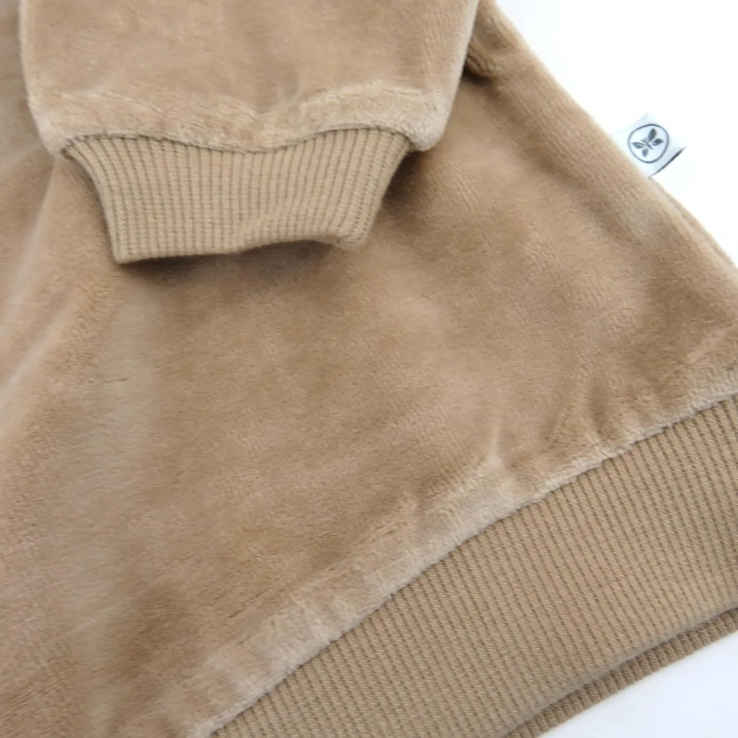 HONESTBABY Velour Pullover Hoodie and Zip Front Sweatshirt and Jogger Sweatpants Set