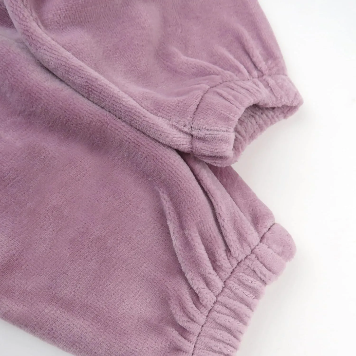 HONESTBABY Velour Pullover Hoodie and Zip Front Sweatshirt and Jogger Sweatpants Set