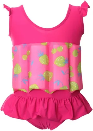 IWEMEK Girl Boy One Piece Floatation Swimsuit Swimwear with Adjustable Buoyancy Kid Float Bathing Suit Life Jacket Swim Vest