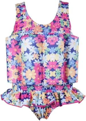 IWEMEK Girl Boy One Piece Floatation Swimsuit Swimwear with Adjustable Buoyancy Kid Float Bathing Suit Life Jacket Swim Vest